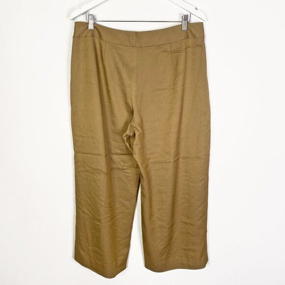 Nic + Zoe Beige Cropped Wide Leg Pants - Picture 2 of 6